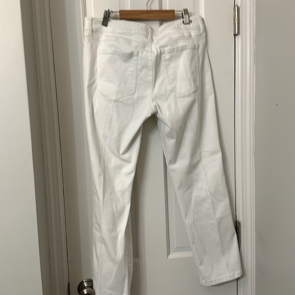 Cabi slim boyfriend white jean EUC size 8 - Picture 6 of 6